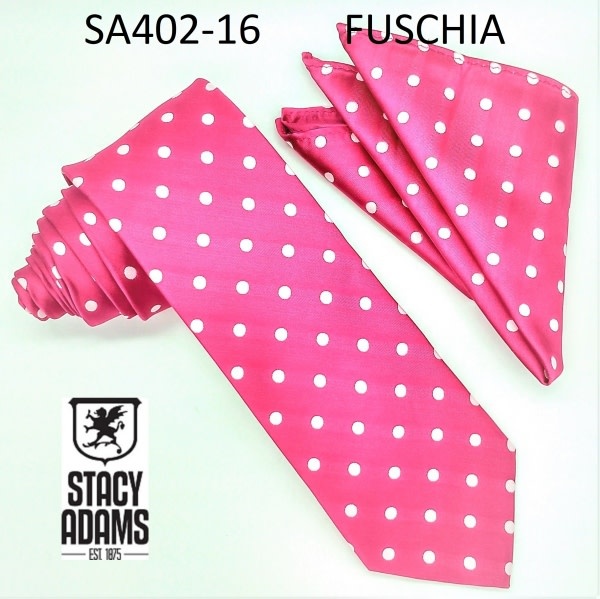 Stacy Adams Tie Stacy Adams Reg PolkaDot sa402-16 Fushia