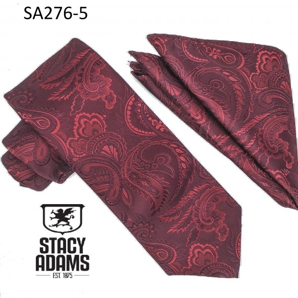 Stacy Adams Tie Stacy Adams Reg Paz sa276-5 Burgundy