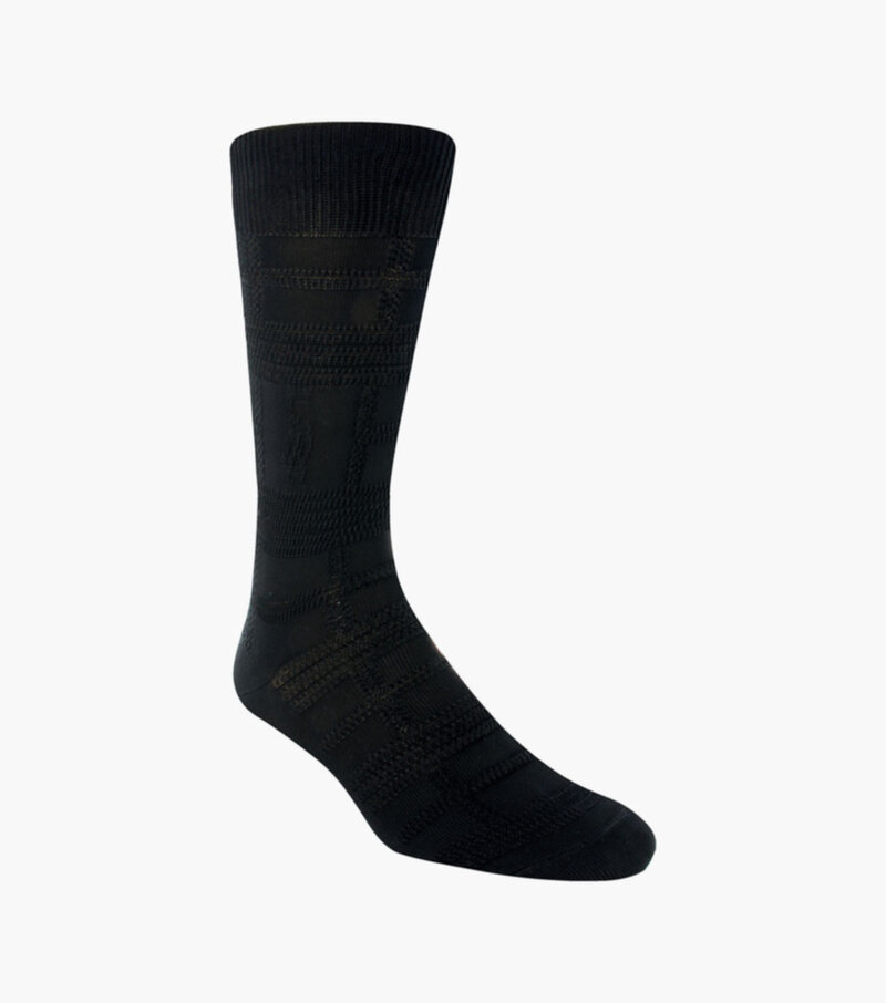 Stacy Adams Socks Stacy Adams Logo Gemstone gem101 Black-1