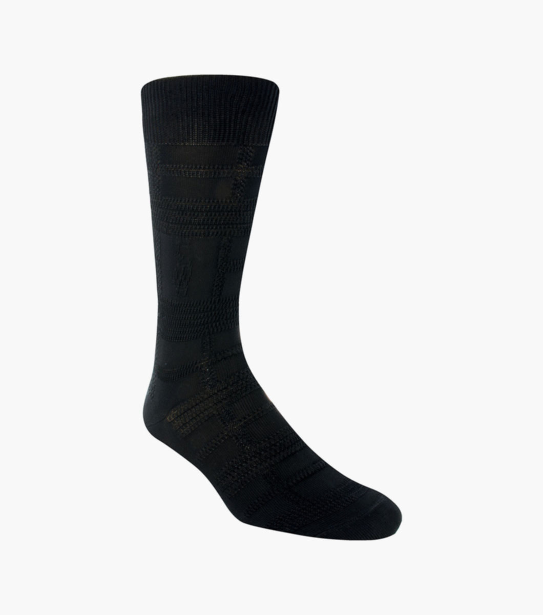 Stacy Adams Socks Stacy Adams Logo Gemstone gem101 Black-1