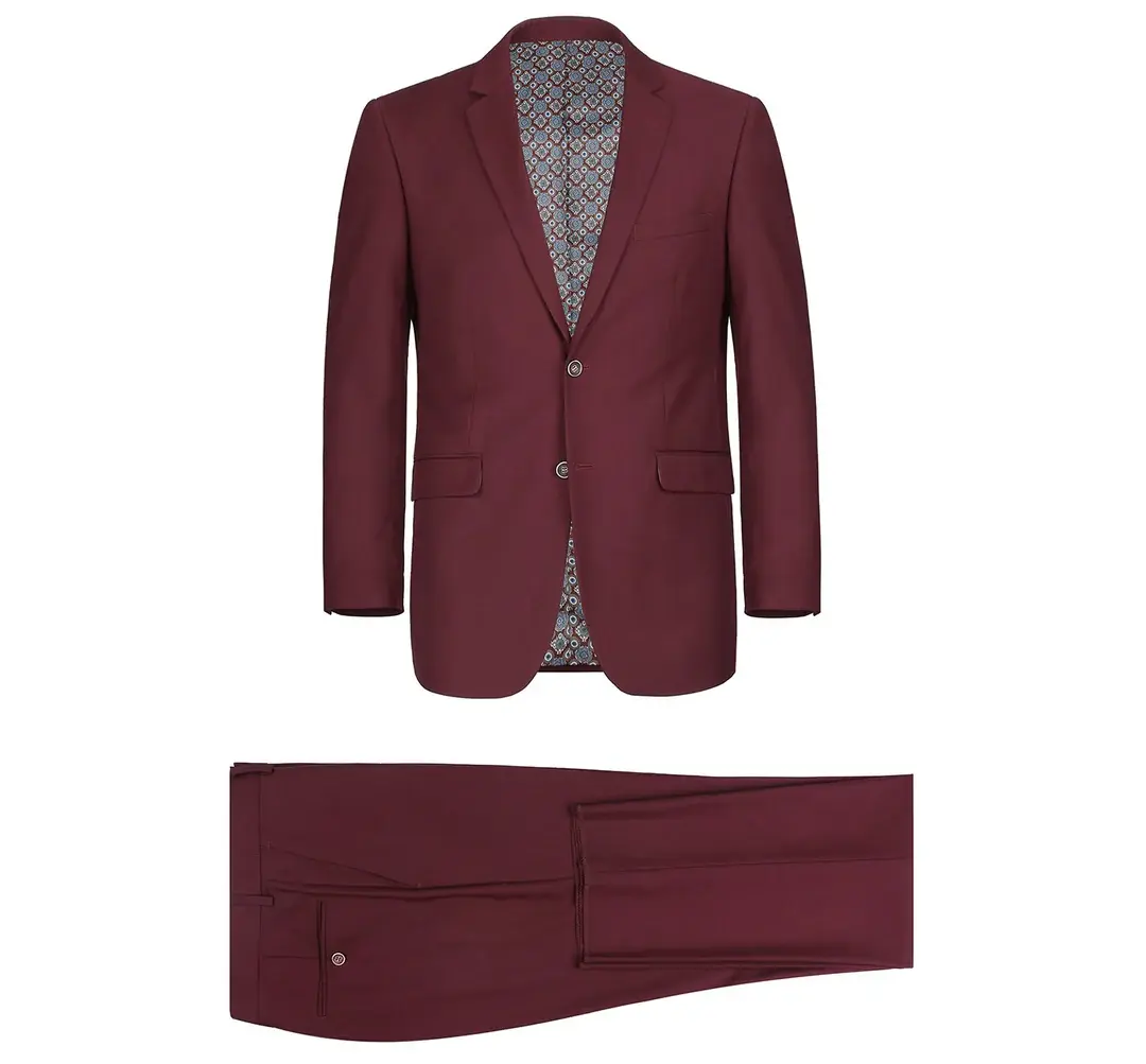 Renoir Novara Suit Renoir SlimFit 201-8 Burgundy