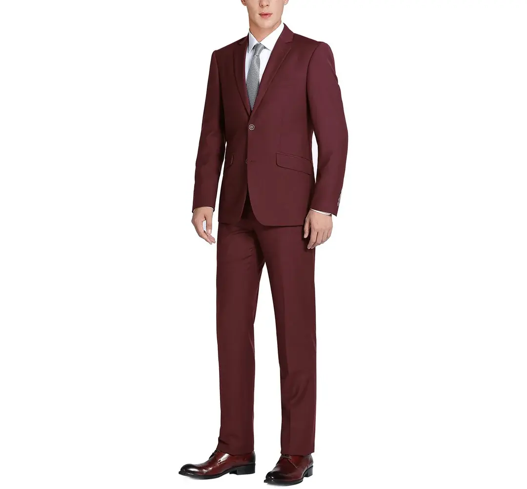 Renoir Novara Suit Renoir SlimFit 201-8 Burgundy