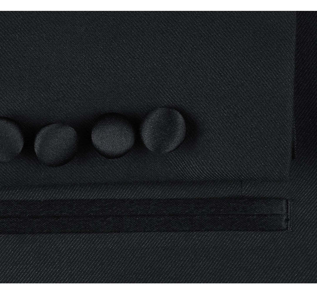 Renoir Novara Tux  201-1 Notch Lapel Black Modern Fit