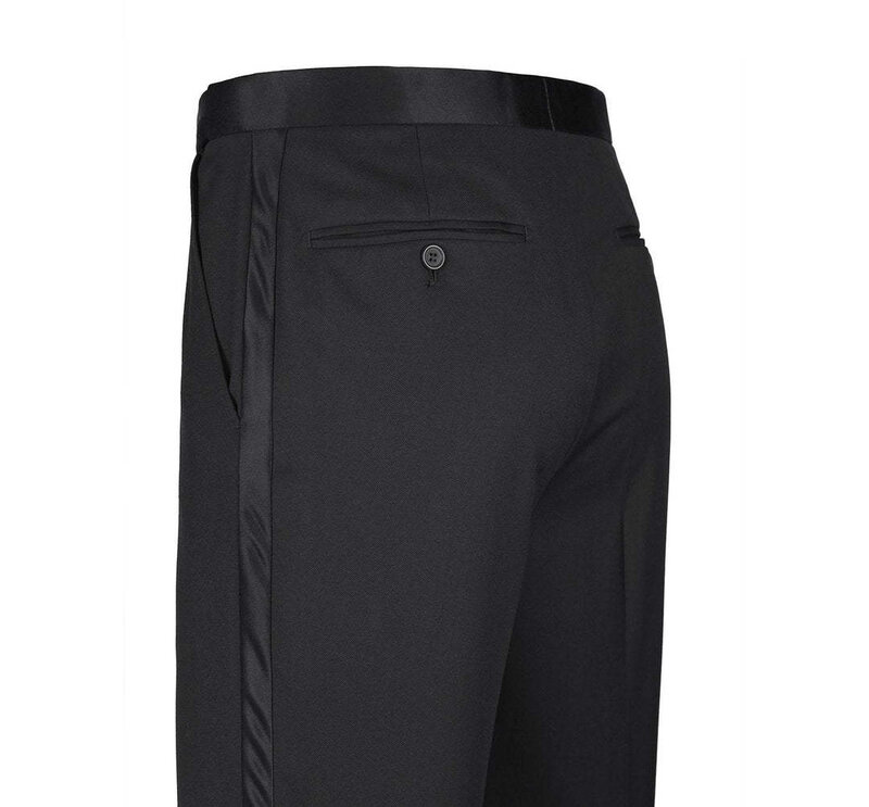 Renoir Novara Tux  201-1 Notch Lapel Black Modern Fit