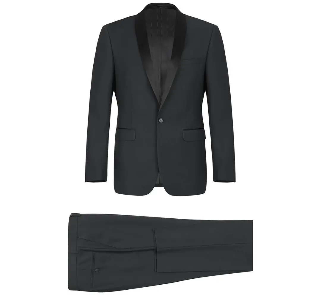 Renoir Novara Tux Shawl Lapel 201-1 Black