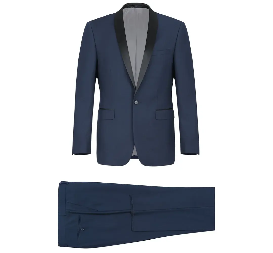 Renoir Novara Tux Shawl Lapel Slim Fit 201-19 New Navy