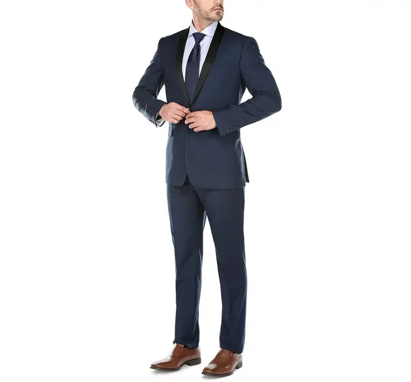 Renoir Novara Tux Shawl Lapel 201-19 Navy