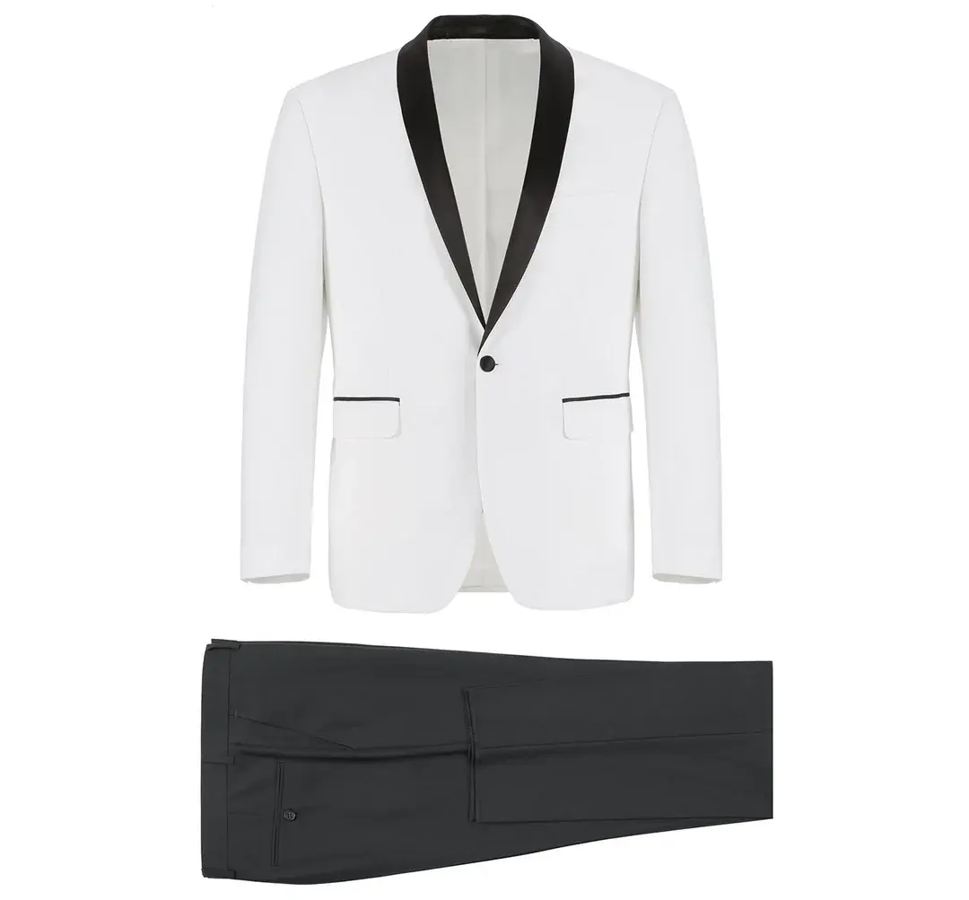 Renoir Novara Tux Shawl Lapel 201-16 White