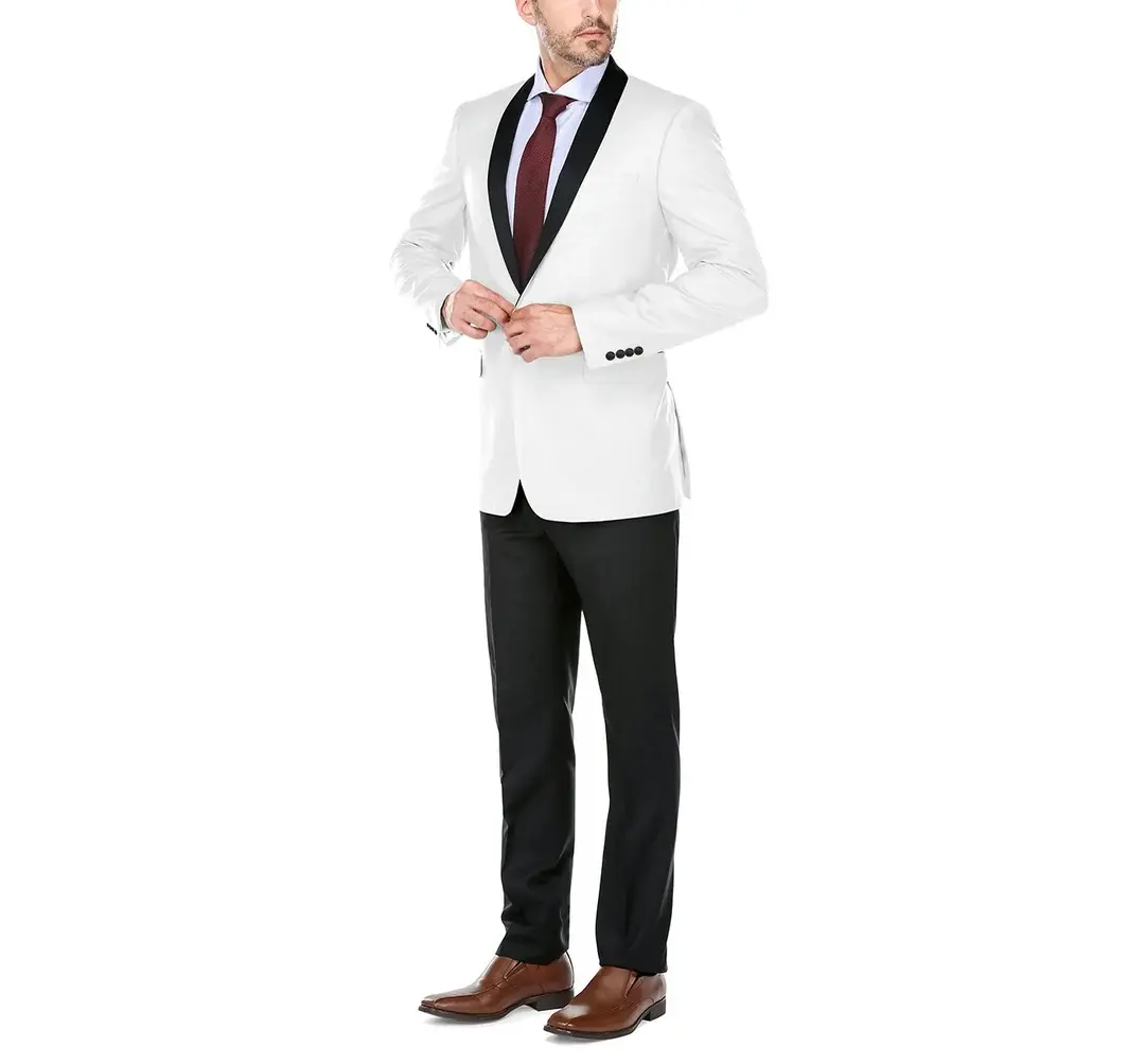Renoir Novara Tux Shawl Lapel 201-16 White