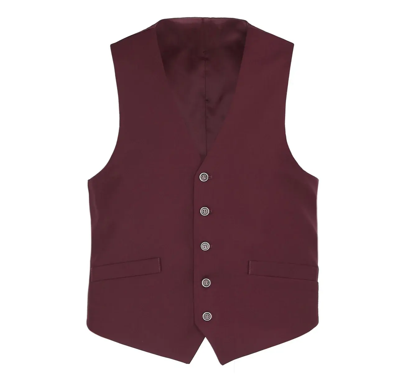Renoir Novara Vest Renoir Fabric  201-8  Burgundy