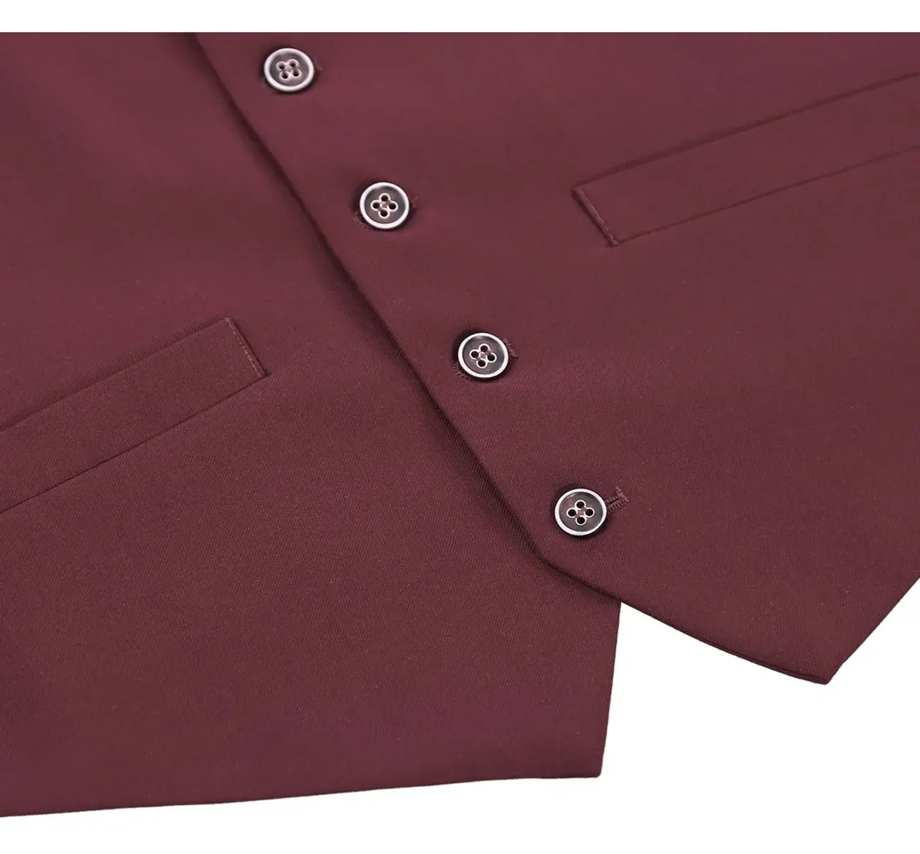 Renoir Novara Vest Renoir Fabric  201-8  Burgundy