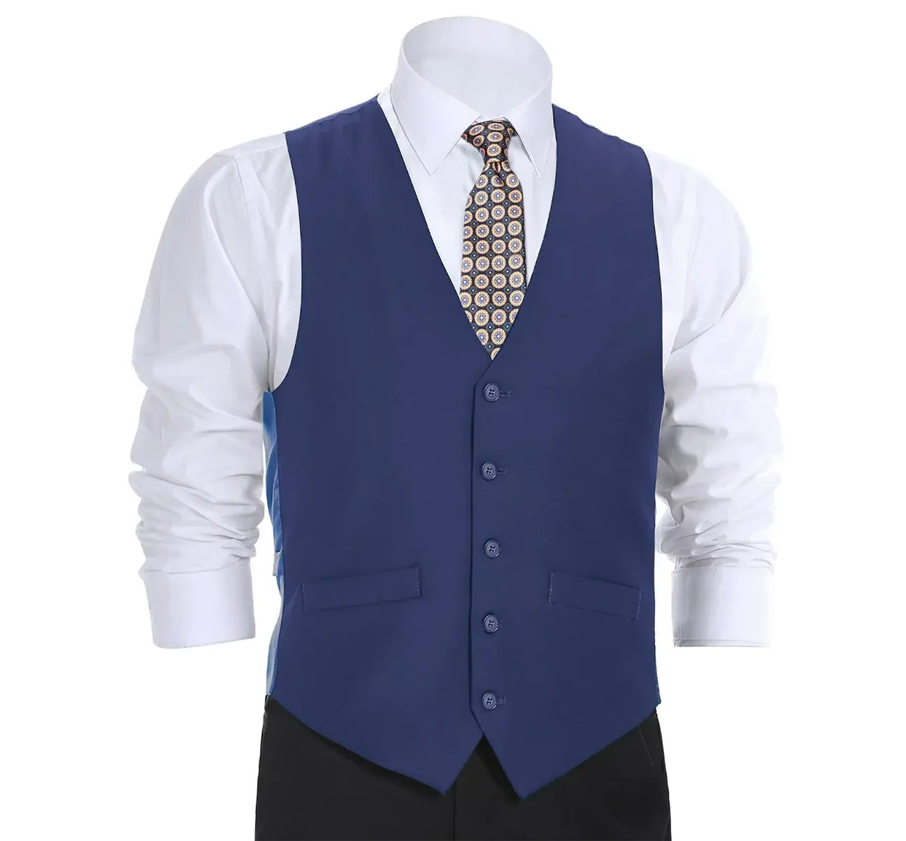 Renoir Novara Vest Renoir Fabric 201-20 Royal Blue