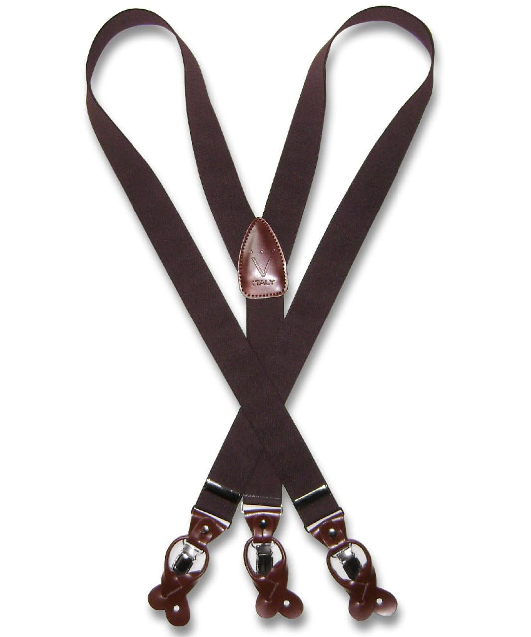 Vesuvio Napoli Suspenders 1.35" Solid Reg.