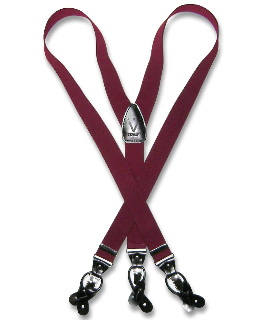 Vesuvio Napoli Suspenders 1.35" Solid Reg.