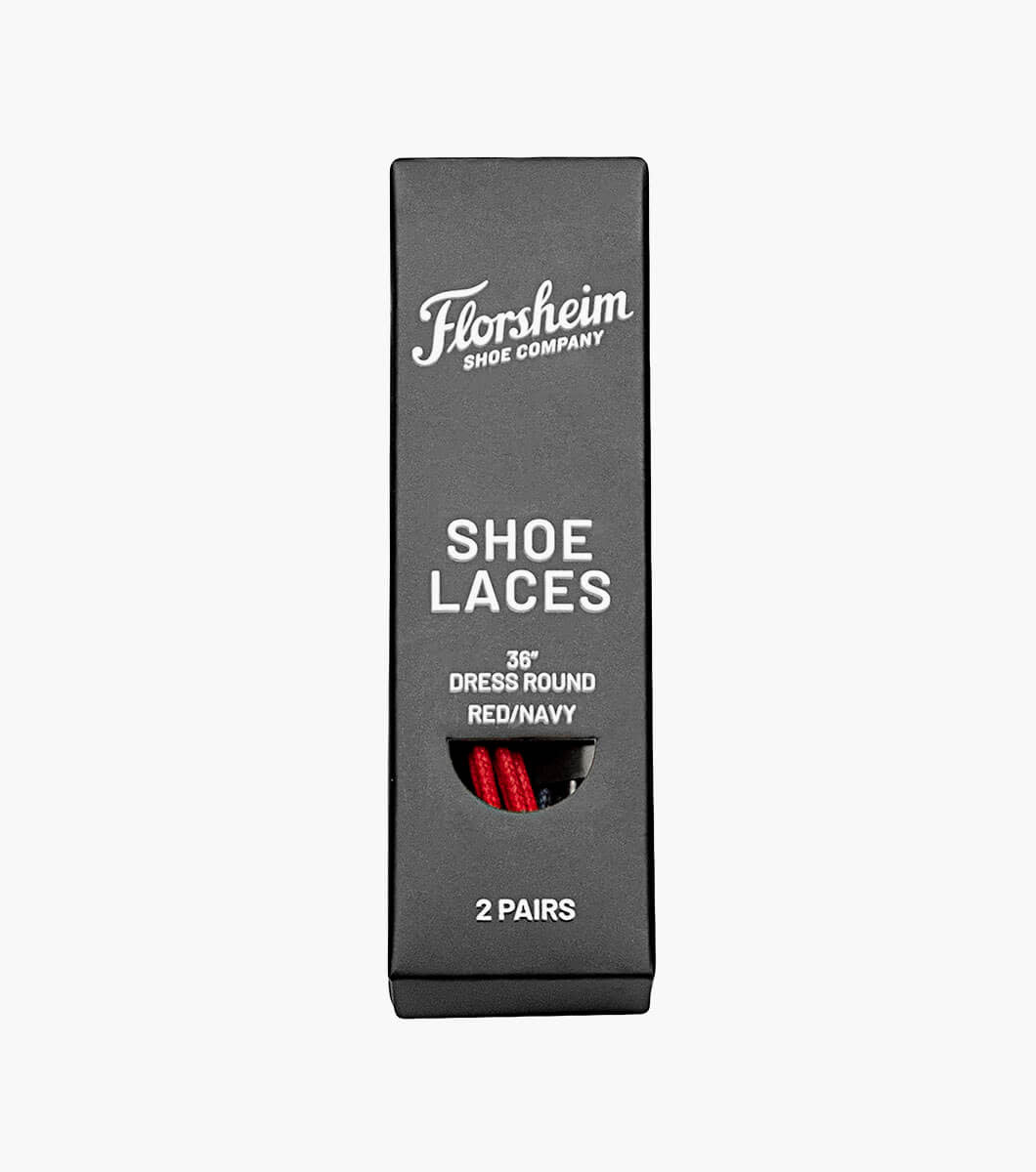 Florsheim Florsheim Shoe Laces  Red Navy Round 36"