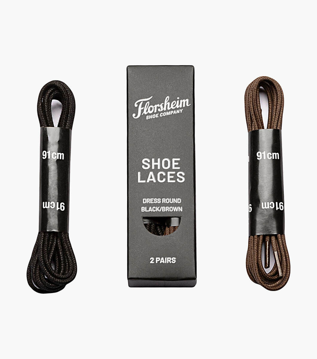Florsheim Florsheim Shoe Laces  Black/ Brown Round 32"