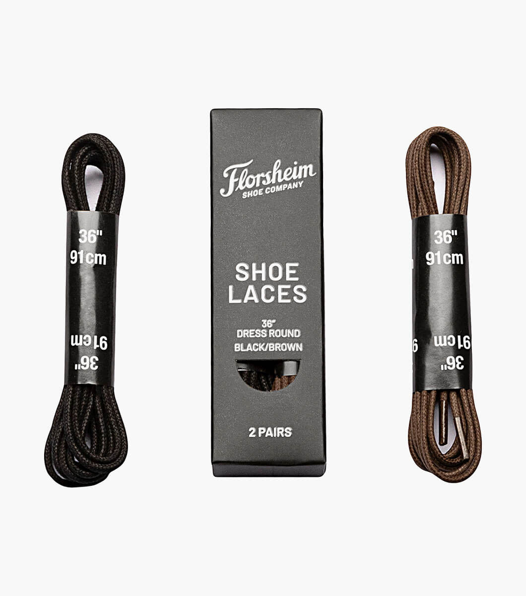 Florsheim Florsheim Shoe Laces  Black/ Brown Round 36"