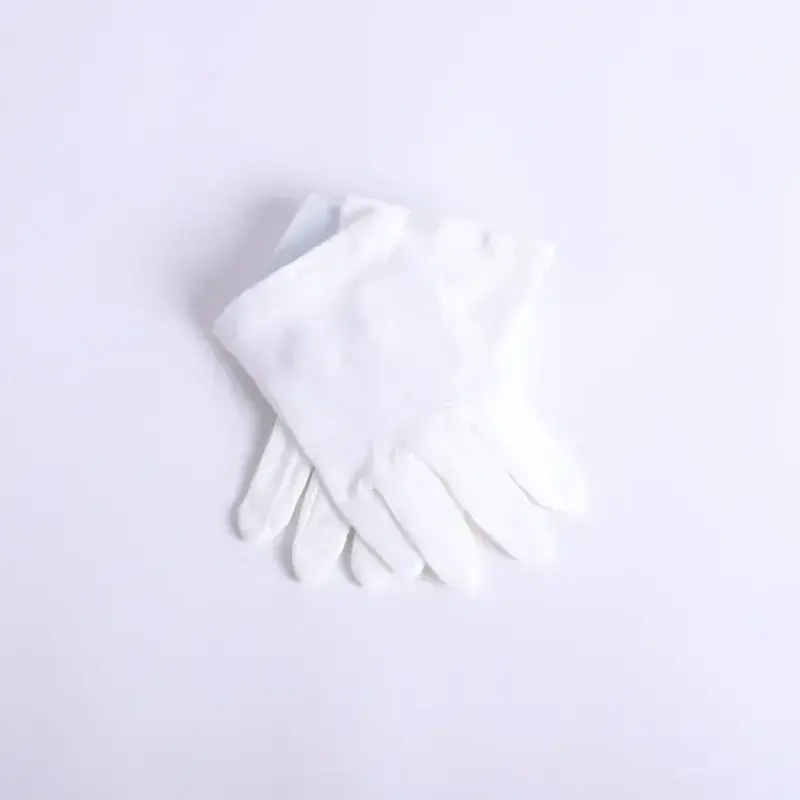 Gloves Kids White Solid