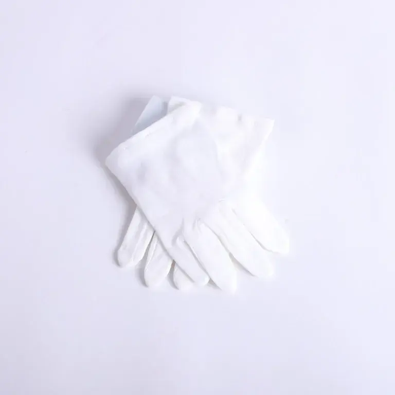 Gloves Kids White Solid