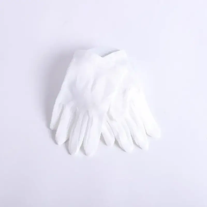 Gloves Kids White Solid
