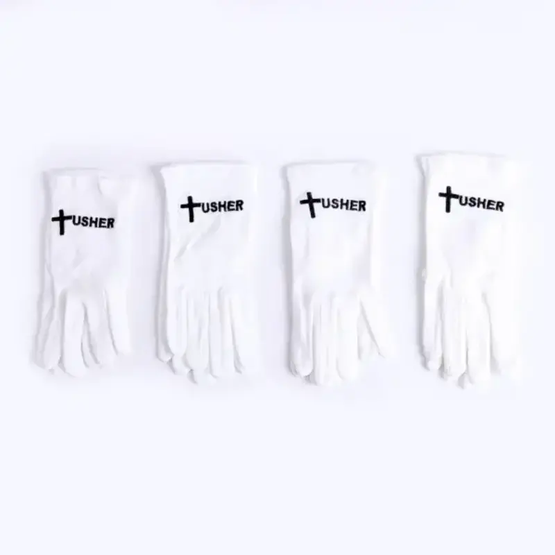 Gloves White Usher