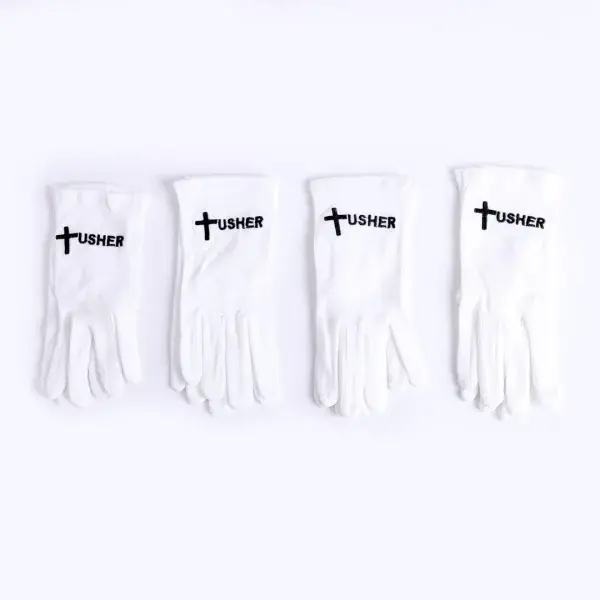Gloves White Usher