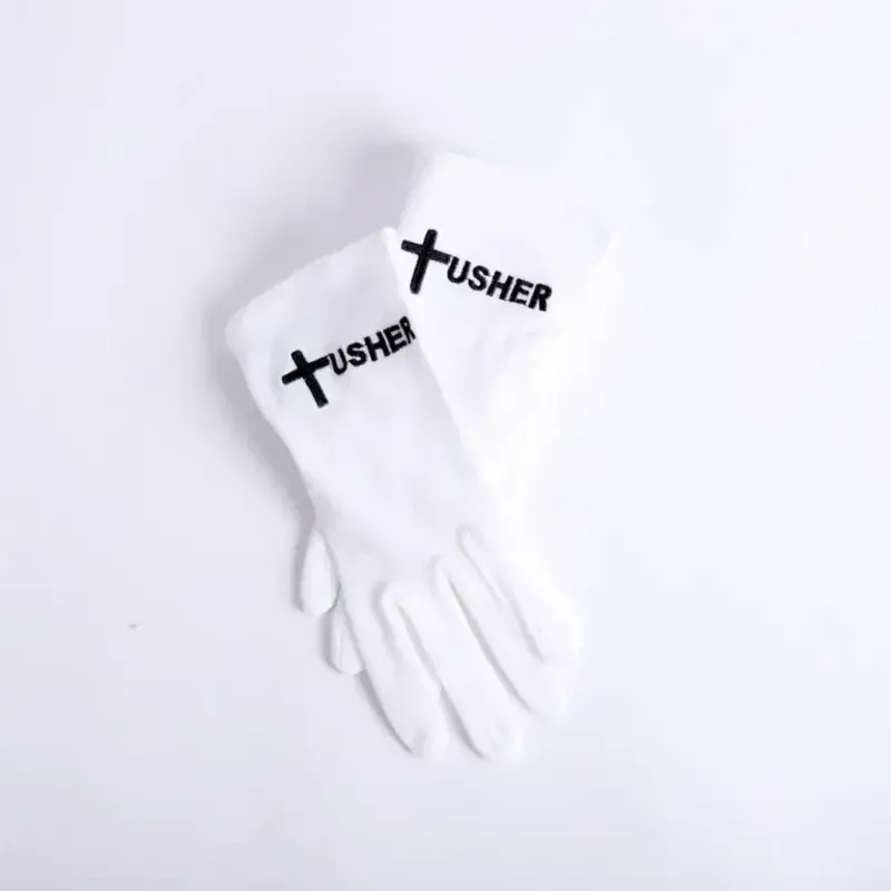 Gloves White Usher