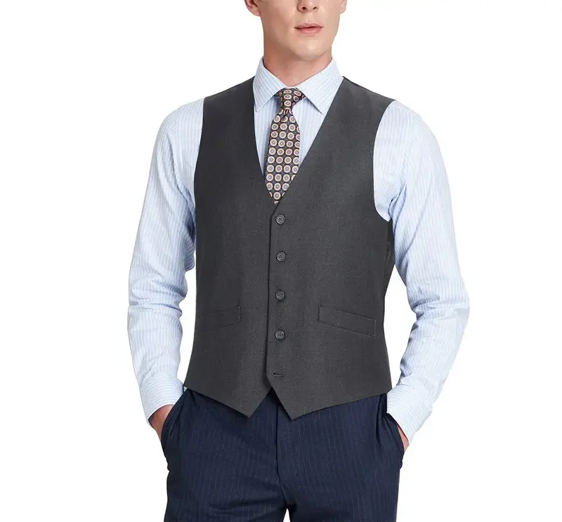 Renoir Novara Vest Renoir Fabric 201-17 Charcoal
