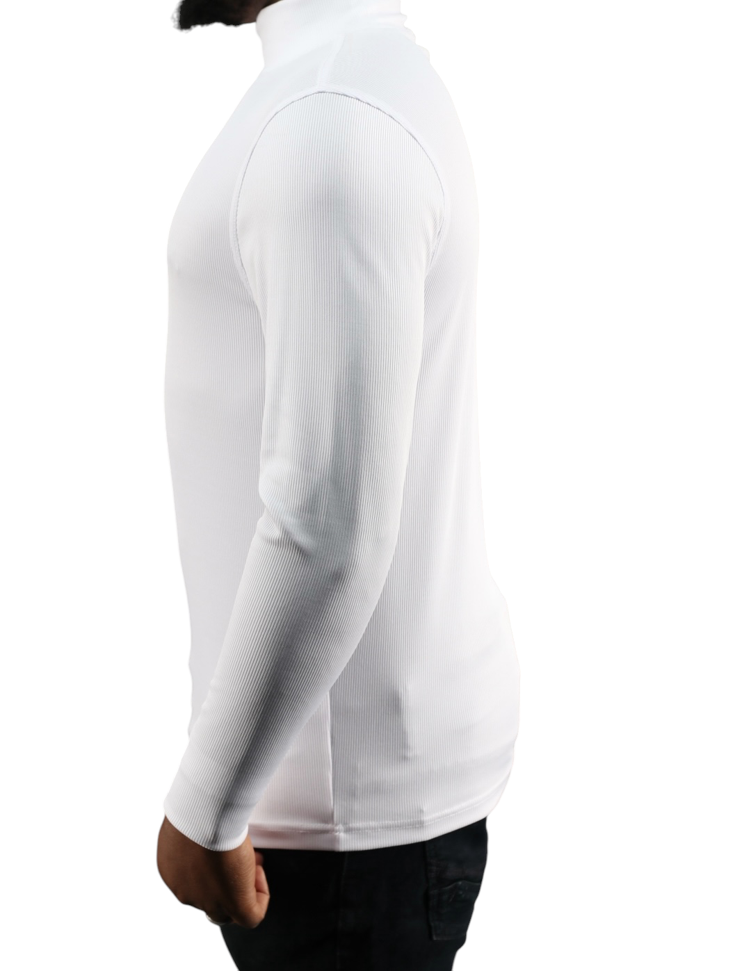 Tulliano Knitted Slim Fit CIRRO Poly/Spendex Crewneck White