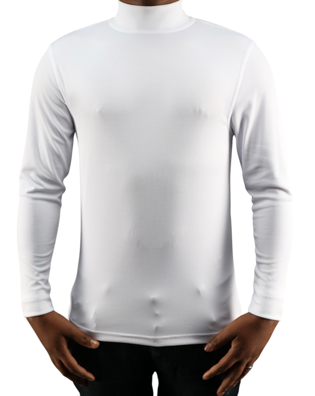 Tulliano Knitted Slim Fit CIRRO Poly/Spendex Crewneck White