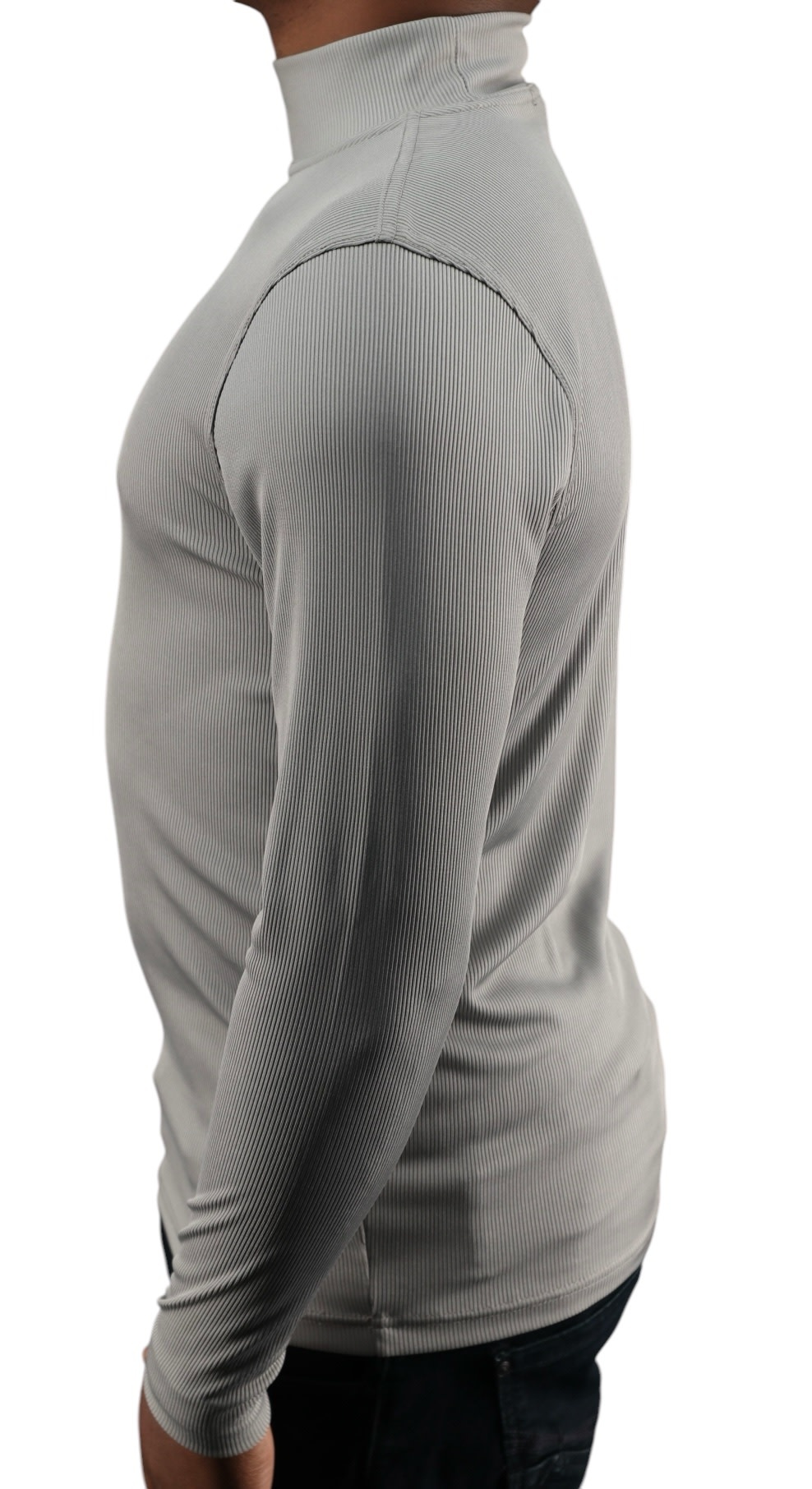 Tulliano Knitted Slim Fit CIRRO Poly/Spendex Crewneck Steel