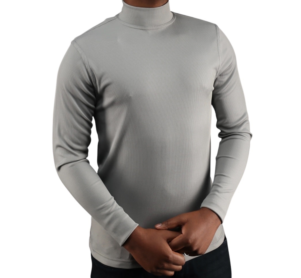 Tulliano Knitted Slim Fit CIRRO Poly/Spendex Crewneck Steel