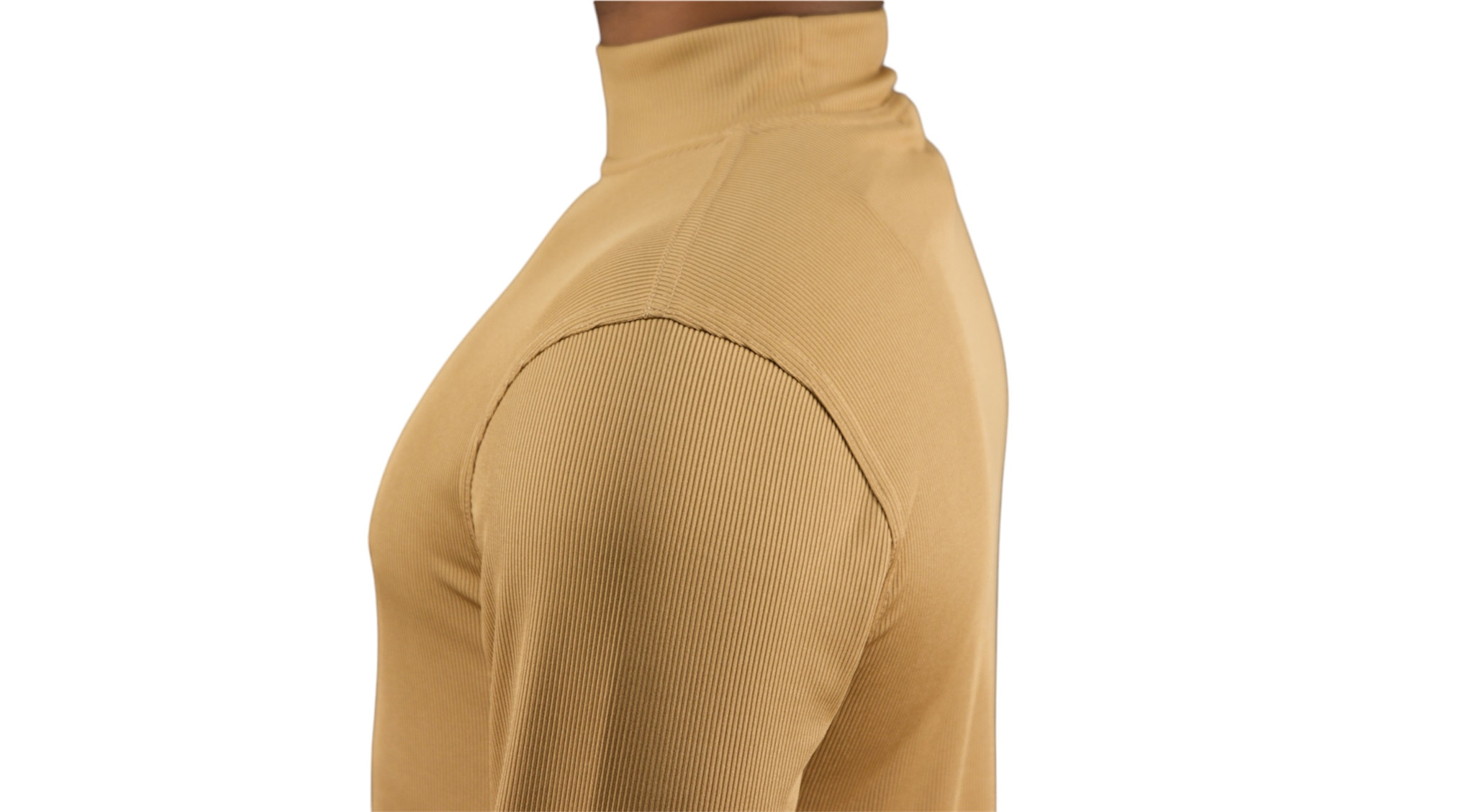 Tulliano Knitted Slim Fit CIRRO Poly/Spendex Crewneck Safari