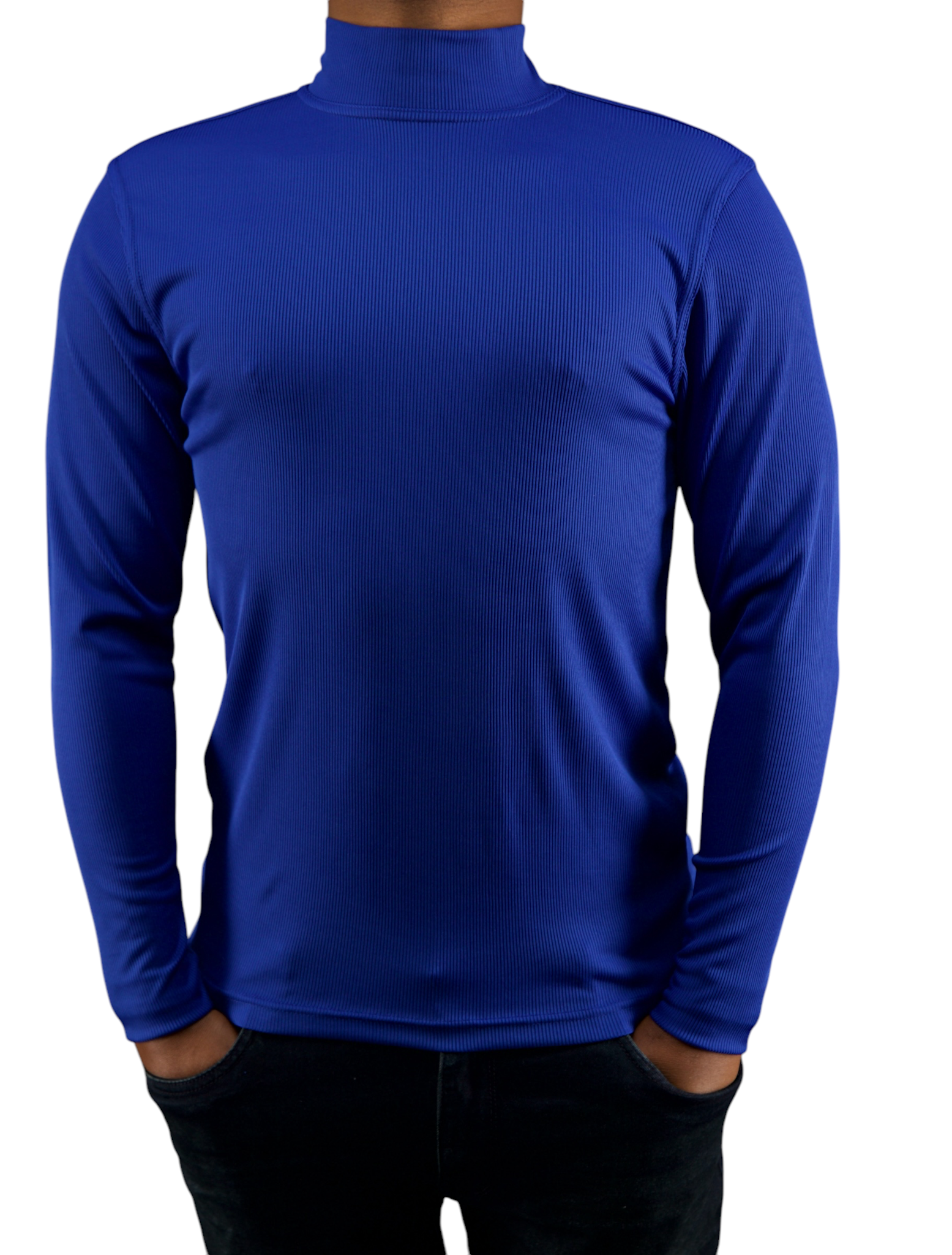 Tulliano Knitted Slim Fit CIRRO Poly/Spendex Crewneck Royal