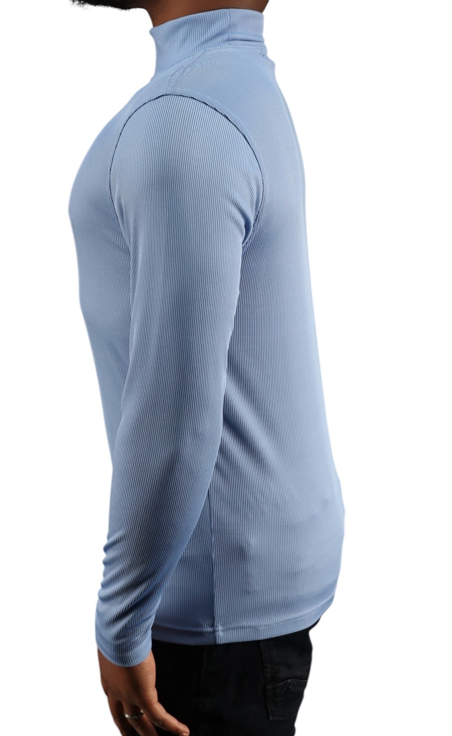 Tulliano Knitted Slim Fit CIRRO Poly/Spendex Crewneck Ocean