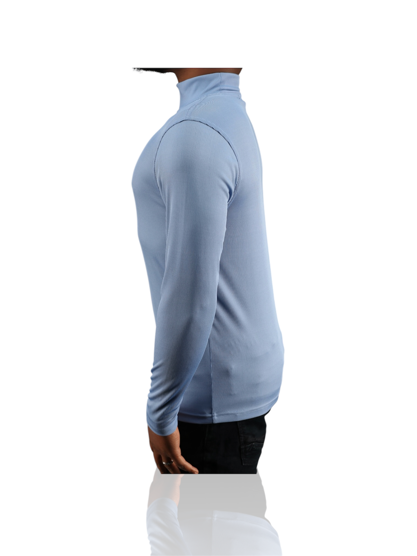 Tulliano Knitted Slim Fit CIRRO Poly/Spendex Crewneck Ocean