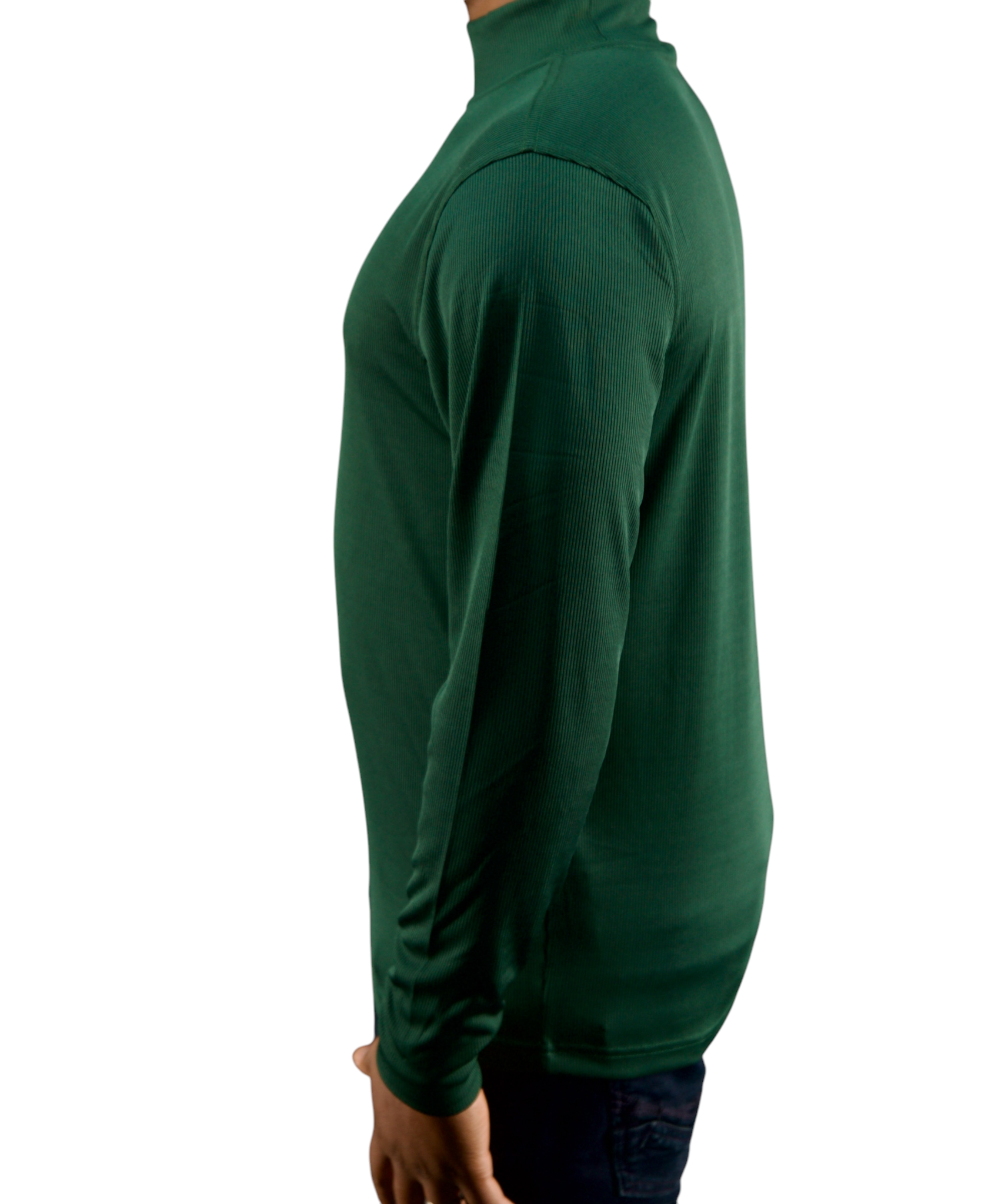 Tulliano Knitted Slim Fit CIRRO Poly/Spendex Crewneck Hunter