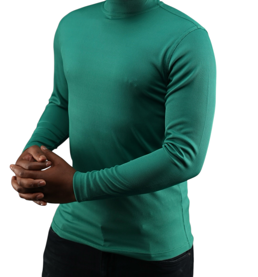Tulliano Knitted Slim Fit CIRRO Poly/Spendex Crewneck Emerald