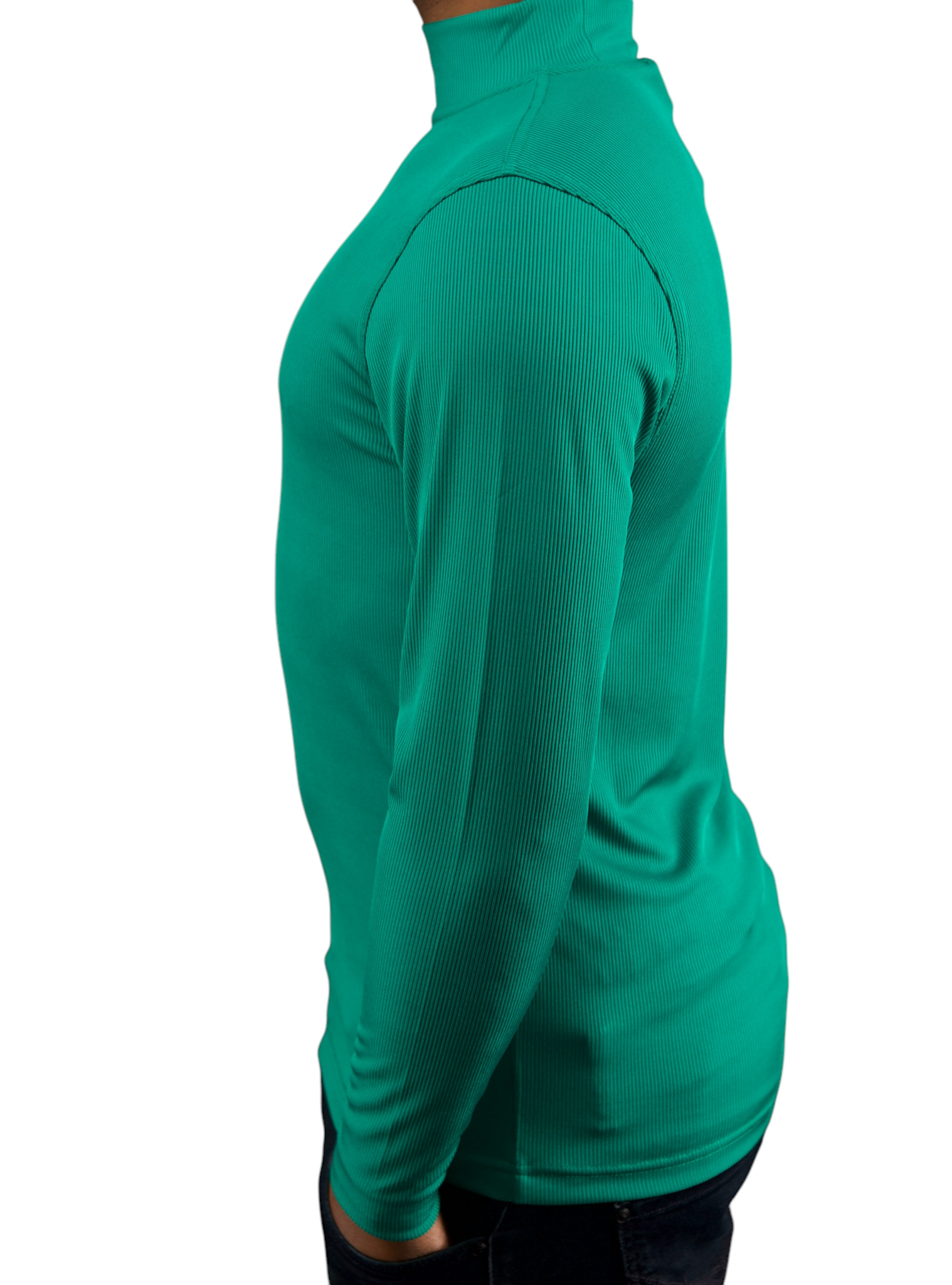 Tulliano Knitted Slim Fit CIRRO Poly/Spendex Crewneck Emerald