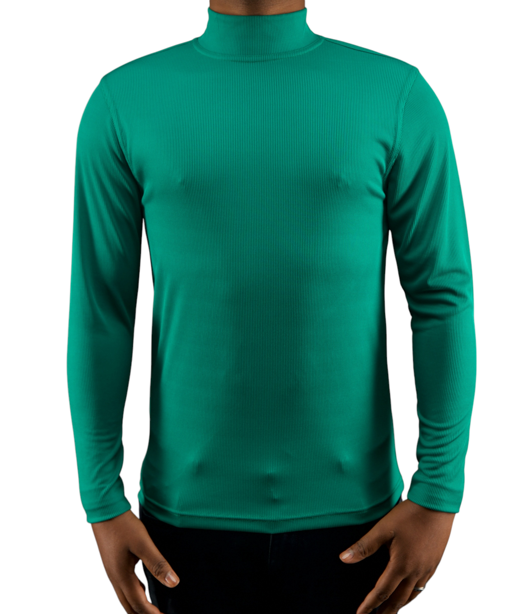 Tulliano Knitted Slim Fit CIRRO Poly/Spendex Crewneck Emerald