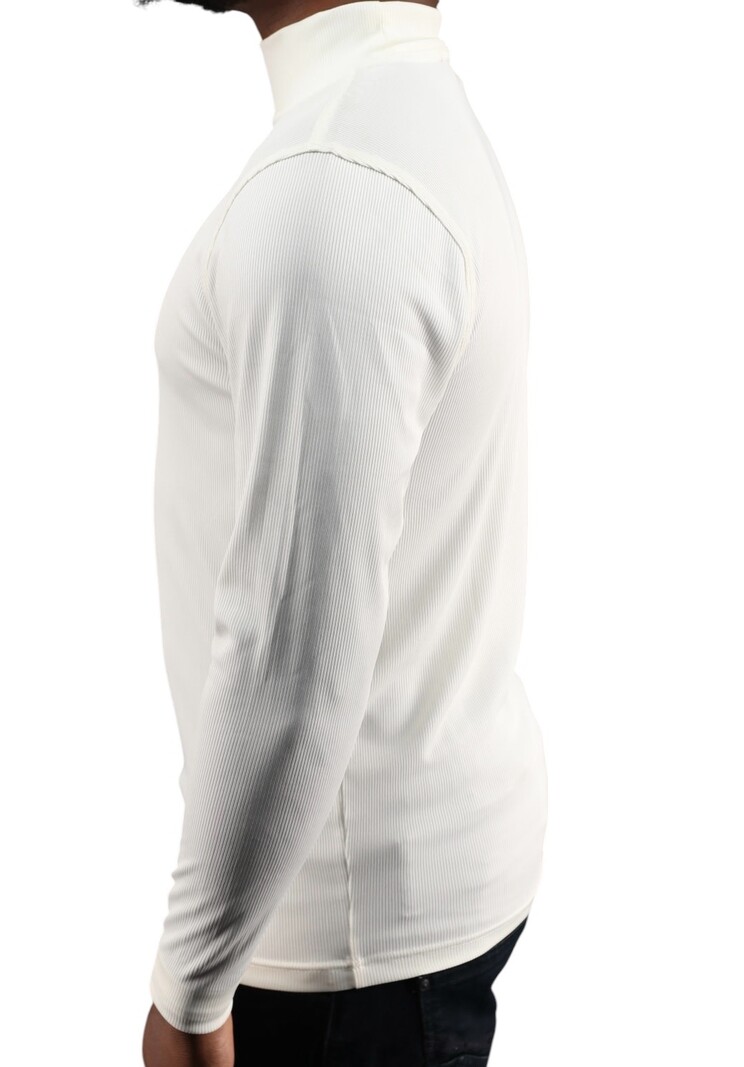 Tulliano Knitted Slim Fit CIRRO Poly/Spendex Crewneck Cream