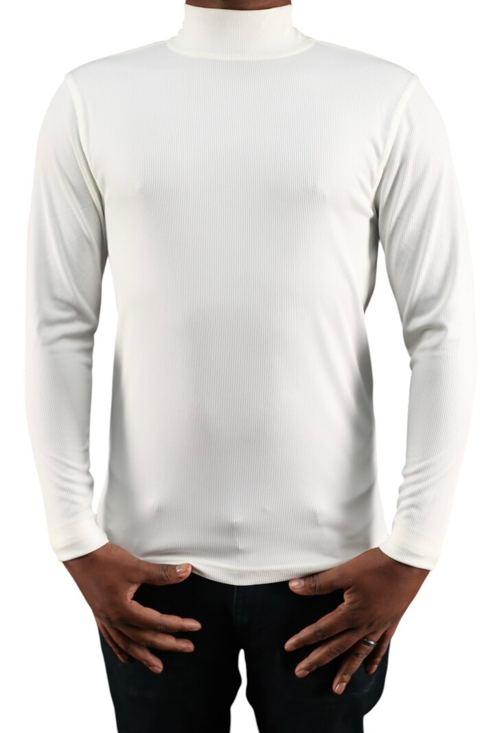 Tulliano Knitted Slim Fit CIRRO Poly/Spendex Crewneck Cream