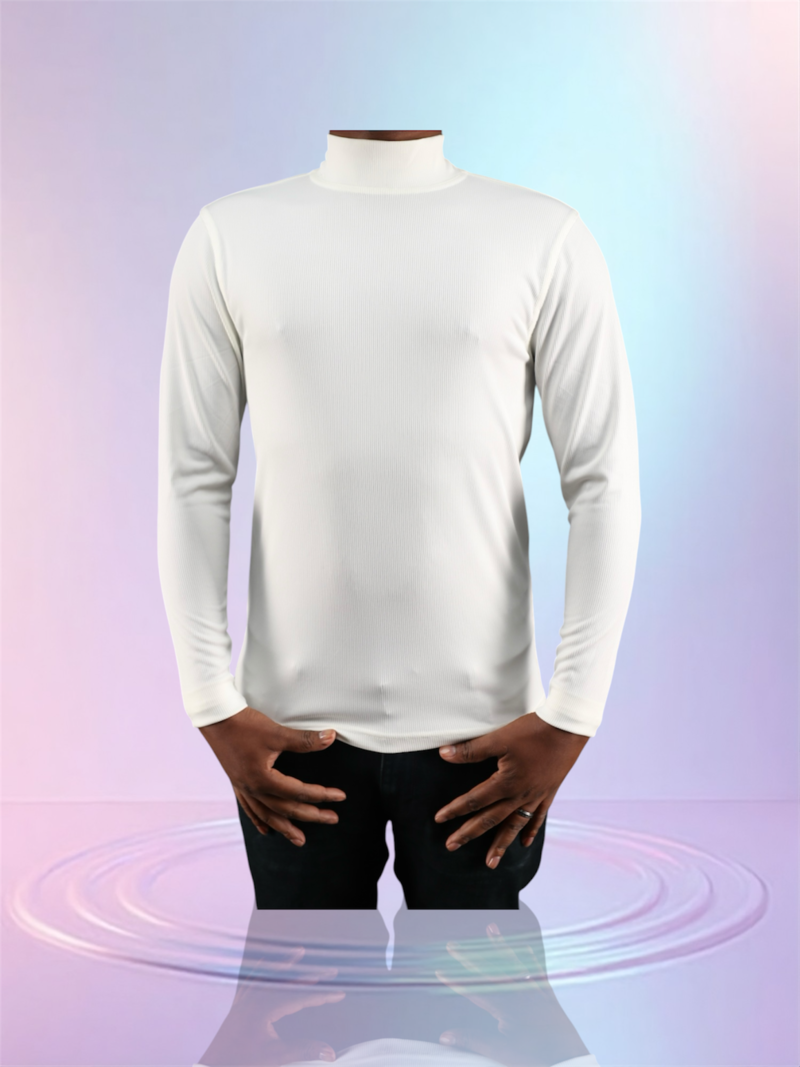 Tulliano Knitted Slim Fit CIRRO Poly/Spendex Crewneck Cream