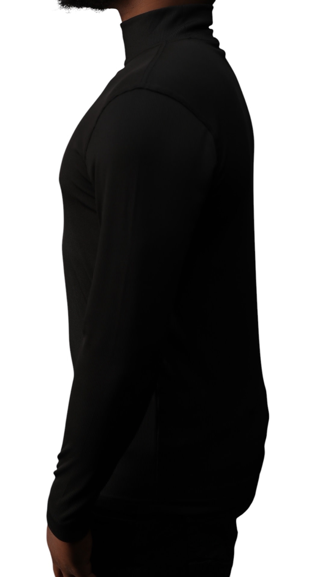 Tulliano Knitted Slim Fit CIRRO Poly/Spendex Crewneck Black