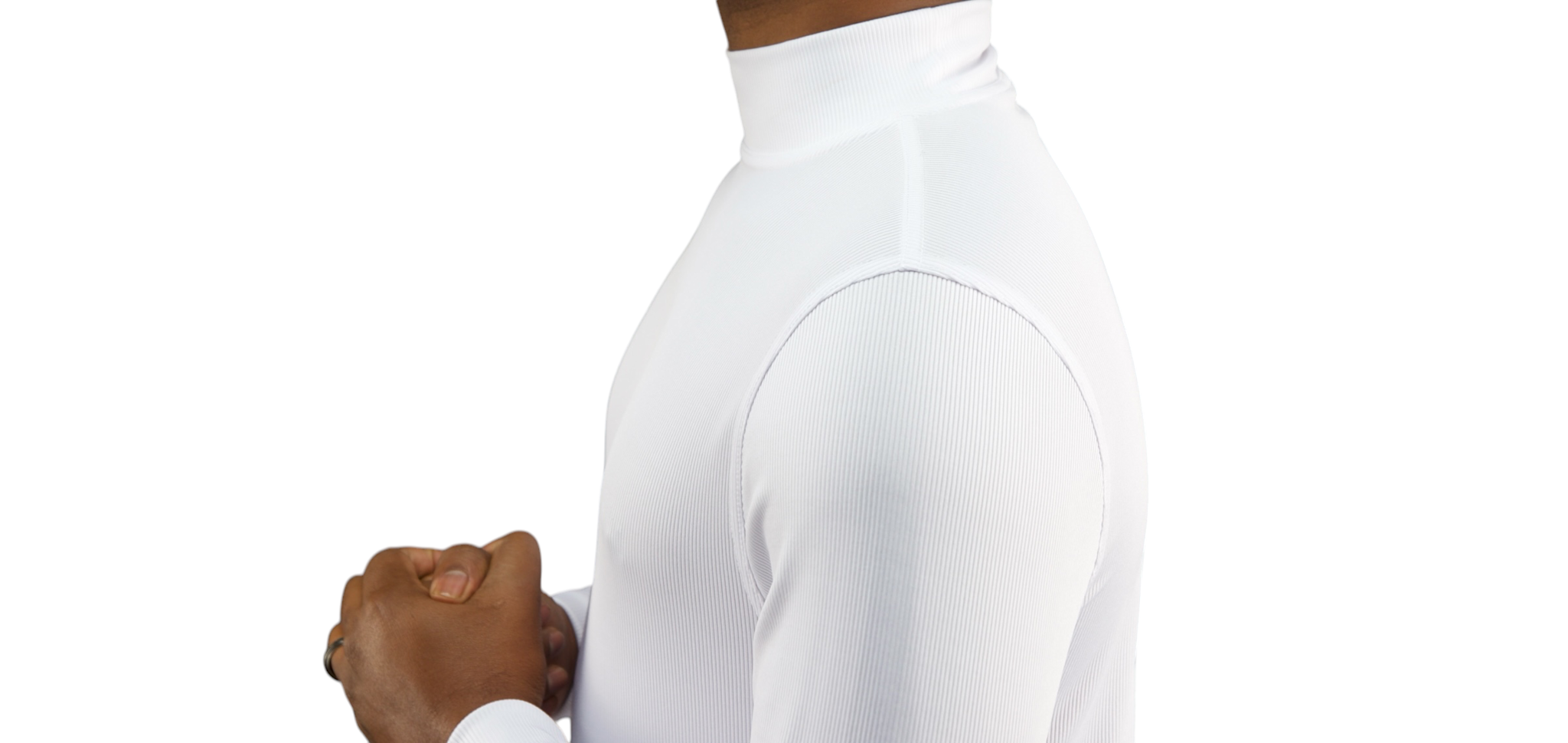 Tulliano Knitted Slim Fit CIRRO Poly/Spendex Crewneck White