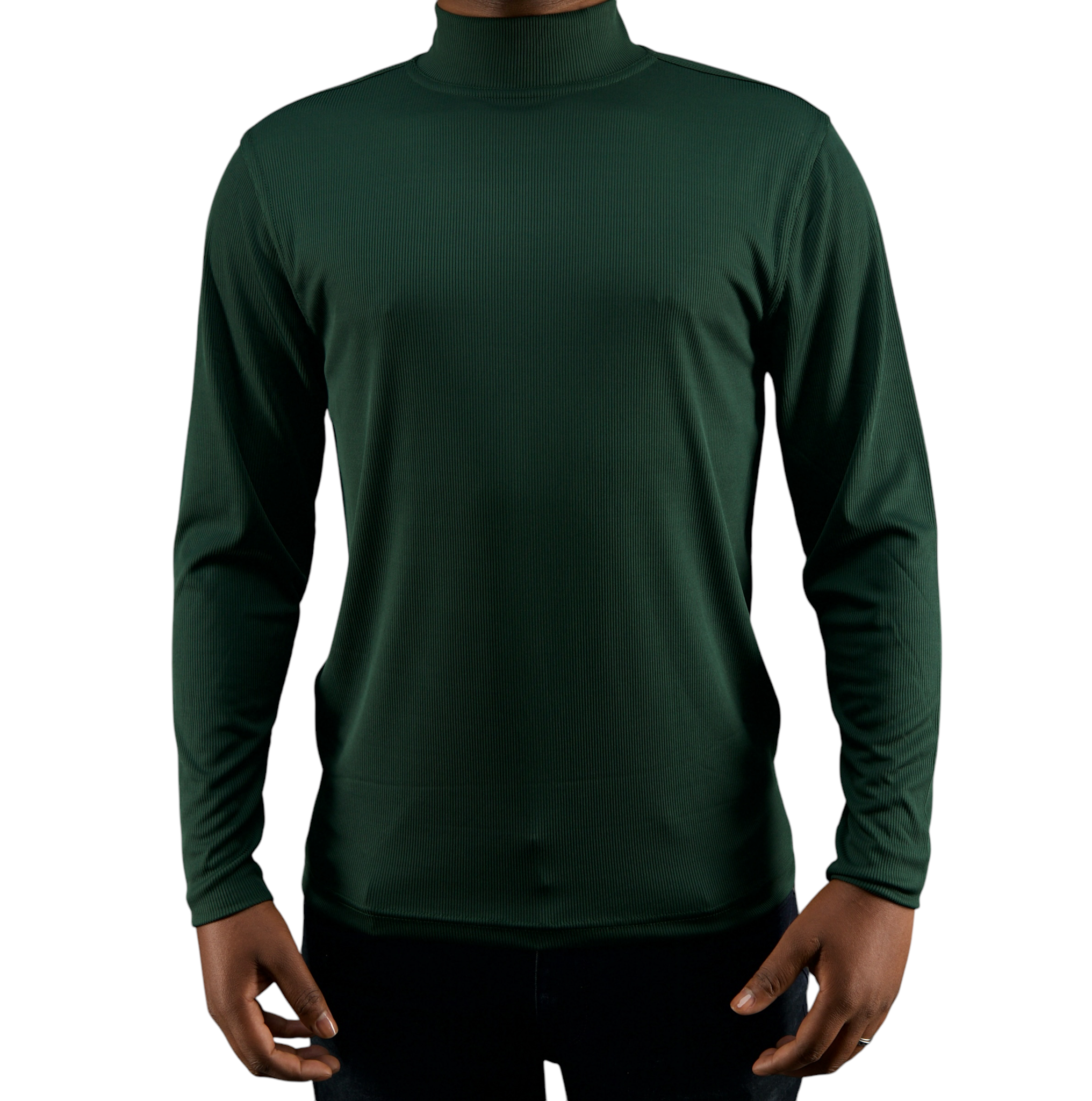 Tulliano Knitted Slim Fit CIRRO Poly/Spendex Crewneck Hunter