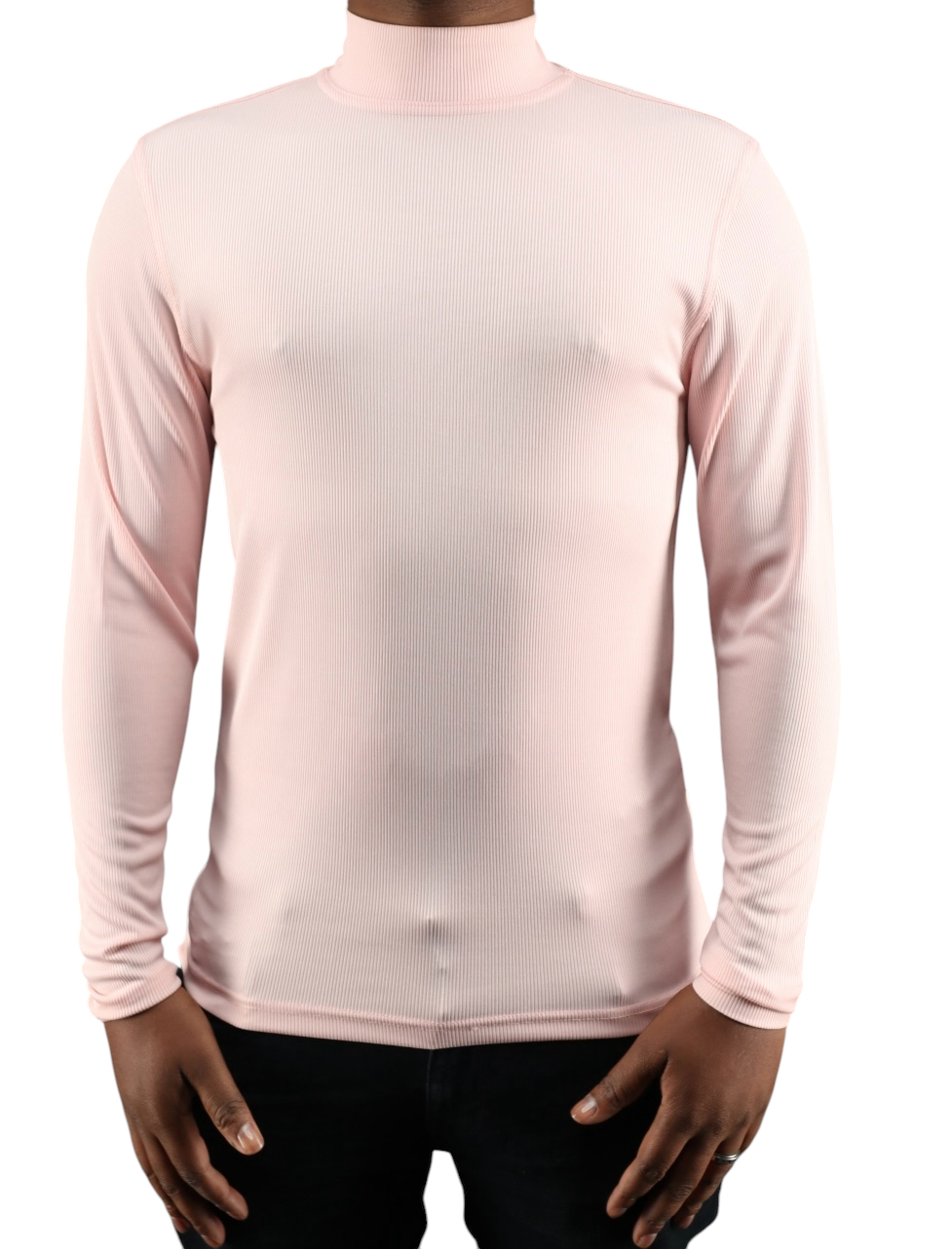 Tulliano Knitted Slim Fit CIRRO Poly/Spendex Crewneck Pink