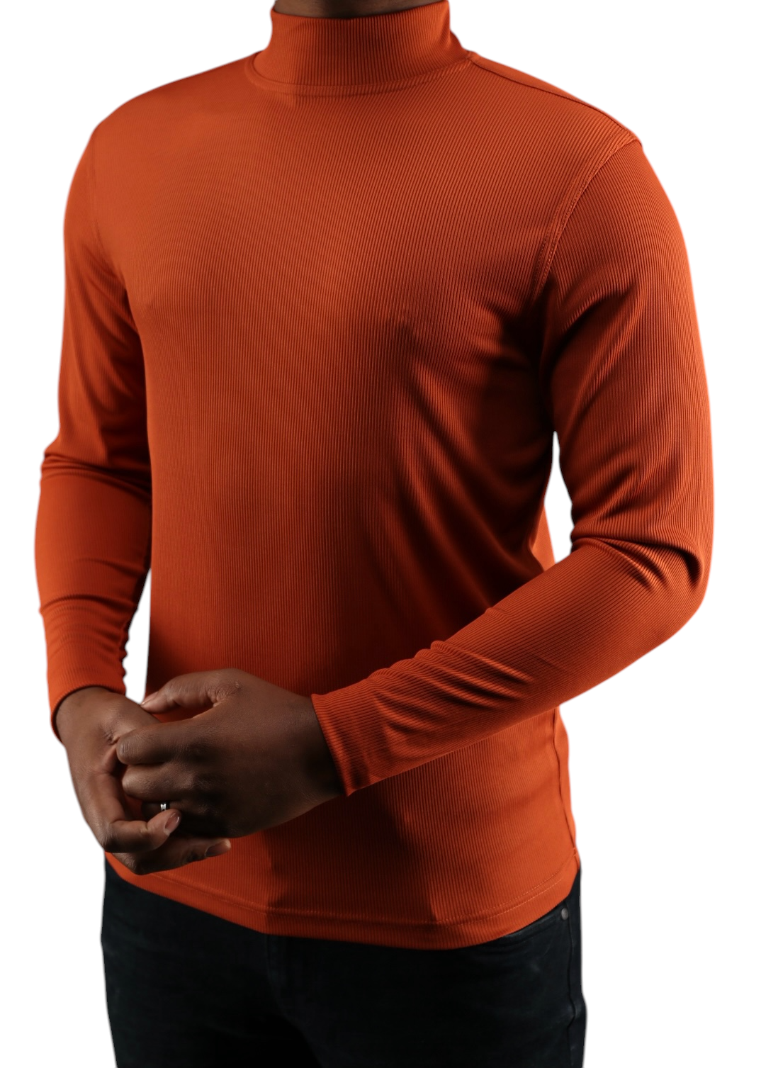 Tulliano Knitted Slim Fit CIRRO Poly/Spendex Crewneck Red