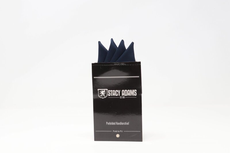 Stacy Adams Pocket Square Premade Stacy Adams 400S-1 Navy