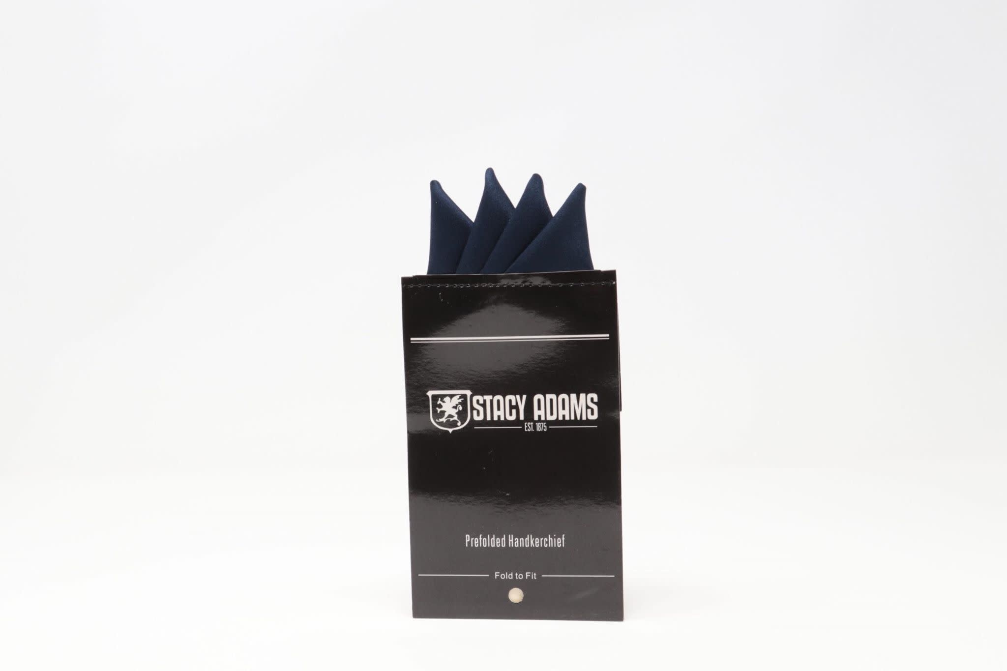 Stacy Adams Pocket Square Premade Stacy Adams 400S-1 Navy